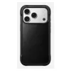 Nomad Rugged Leather Case Apple iPhone 17 Pro, oda/TPU/PC/aliuminis, tinka 16 cm (6,3 col.) ekranams, juoda
