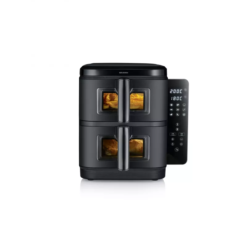 Kepintuvas SEVERIN FR 2468 S-Fry Duo Stack 2-in-1 gaminimo talpa, dviejų krepšelių dizainas