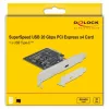 DeLOCK USB 3.2 Gen 2x2 PCIe 3.0 x4 Low-Profile adapteris (89036)