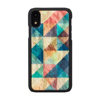 Mobiliojo telefono dėklas iKins iPhone XR — Mosaic Black apsauginis dangtelis