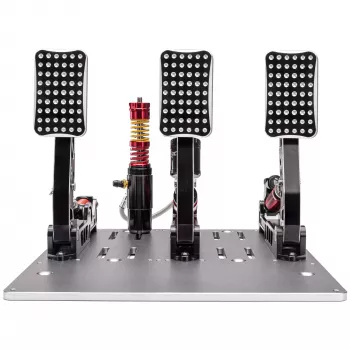 Simagic P2000 hidraulinis 3 pedalų rinkinys, 100KG Loadcell - Crimson Edition