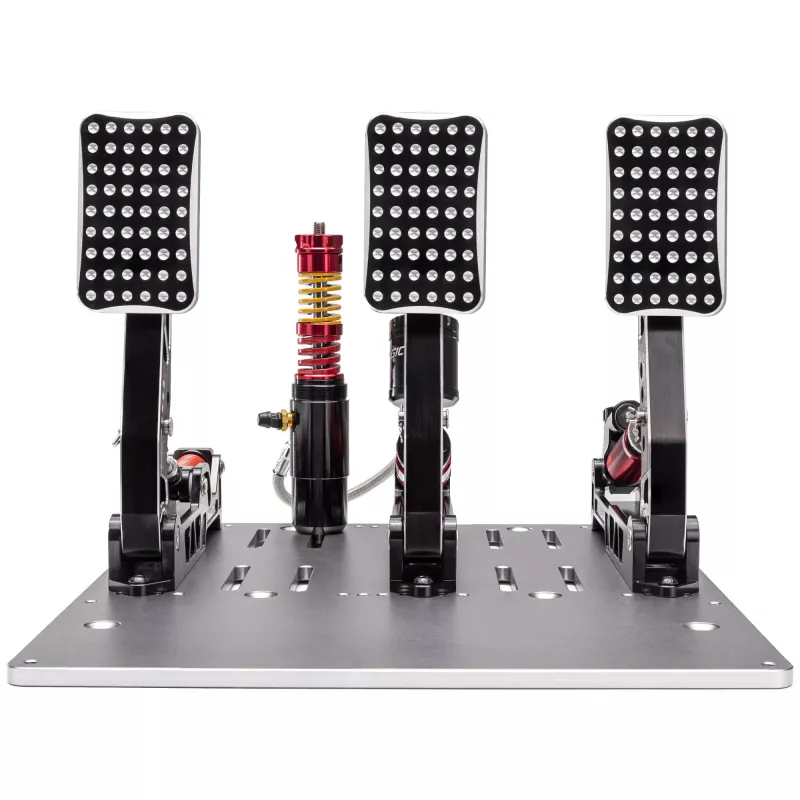 Simagic P2000 hidraulinis 3 pedalų rinkinys, 100KG Loadcell - Crimson Edition