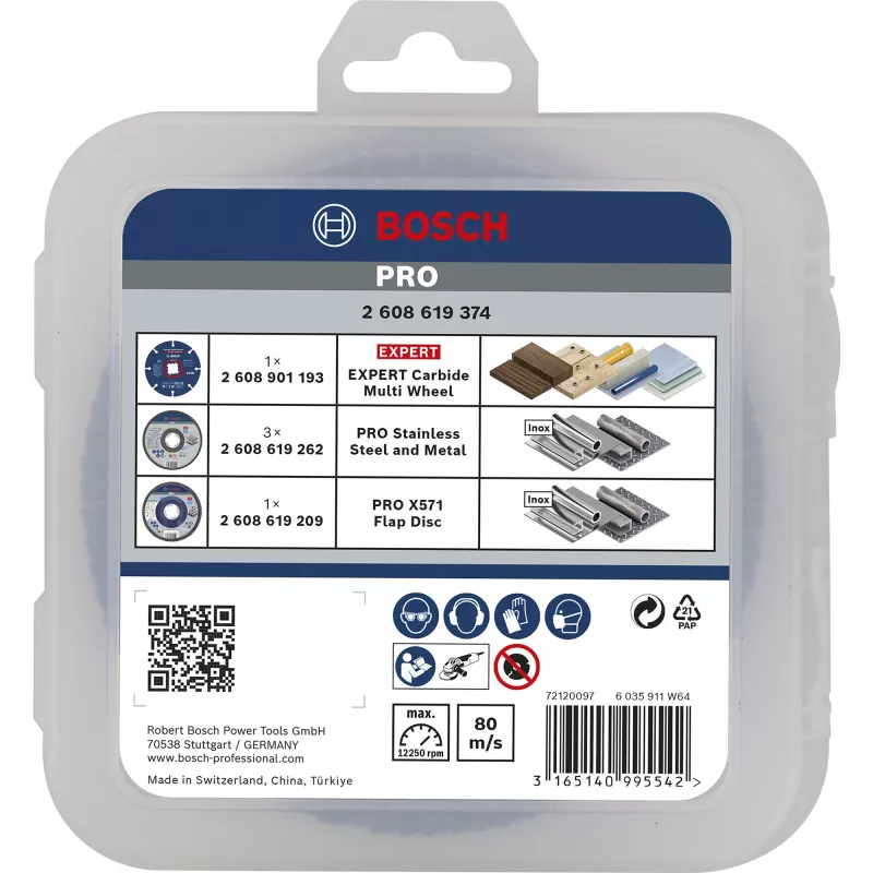 Bosch 2 608 619 374 pjovimo diskas kampiniam šlifuokliui 5 vnt.