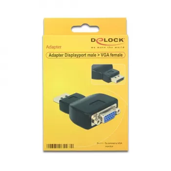 DeLOCK 65567 laidas, DisplayPort į VGA, juodas