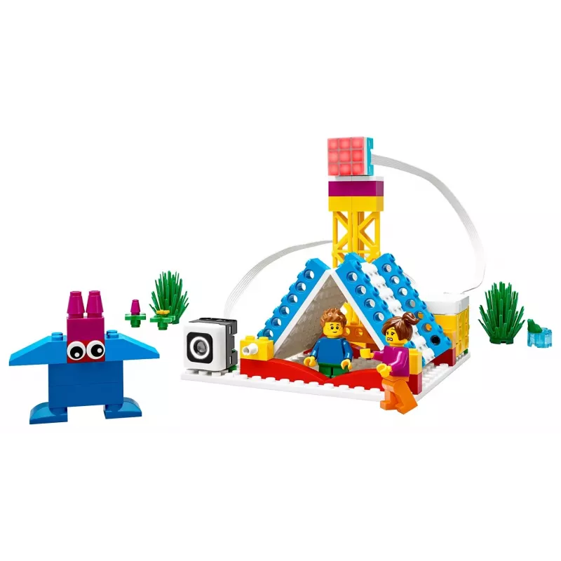Edukacinis robotikos ir programavimo rinkinys LEGO Education Spike Essential Set A+ 45345 — 449 elementų, nuo 6 m.