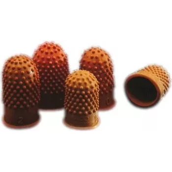 Rexel Thimblettes Velos dydis 00 - 15mm skersmuo, oranžinė, guminė, dėžutė po 10 vnt.