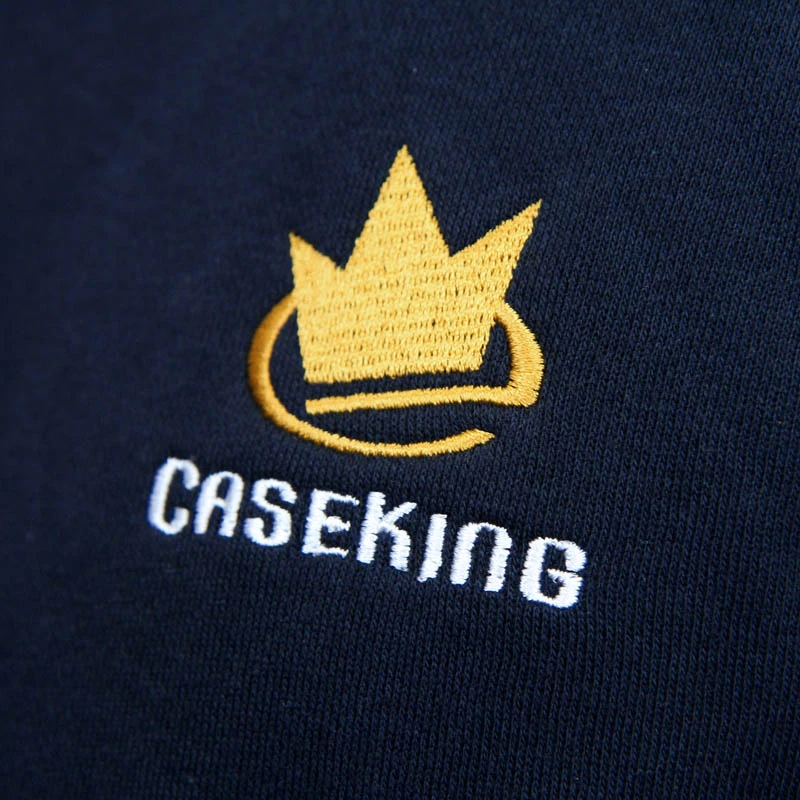 Caseking gobtuvinis užtrauktuku megztinis tamsiai mėlynas S dydis