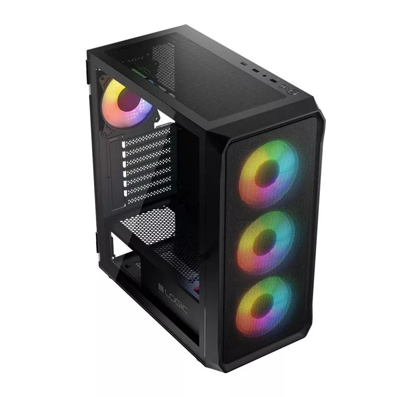 Korpusas Logic Concept Portos ARGB ATX juodas