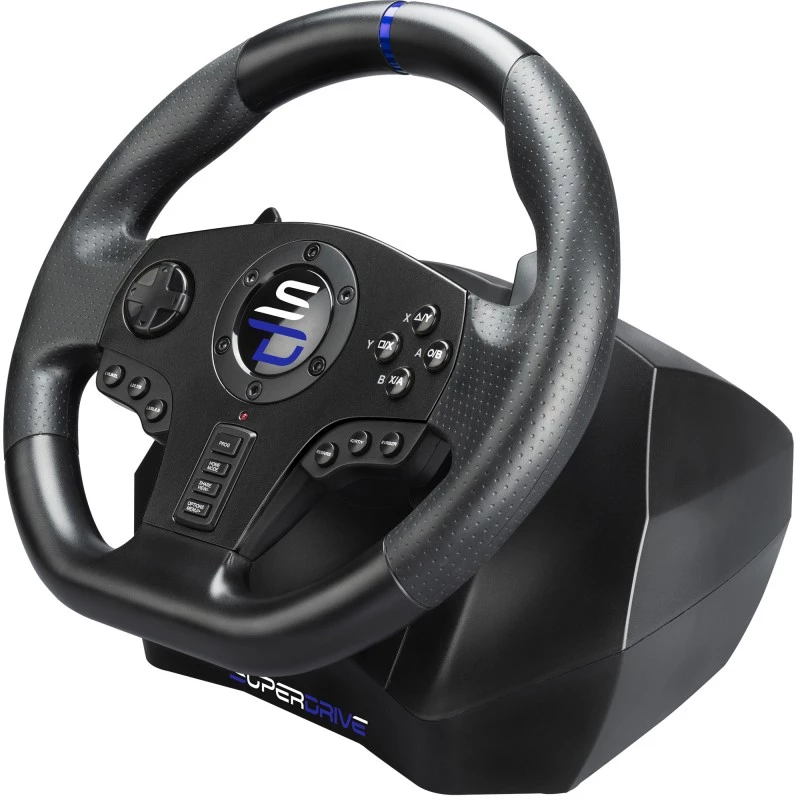 Vairo ir pedalų rinkinys Subsonic SV750 juodas 270° sukimosi kampas USB