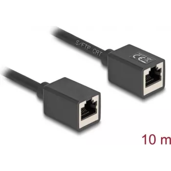 DeLOCK 90335 tinklo kabelis RJ-45 Cat6a 10 m Juodas