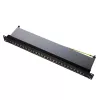 Logilink TUO-NP0048 Juoda – 24 prievadų RJ-45 skirstomoji plokštė, 1U
