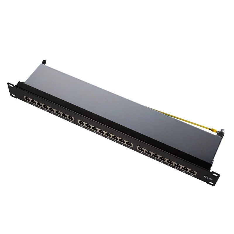 Logilink TUO-NP0048 Juoda – 24 prievadų RJ-45 skirstomoji plokštė, 1U