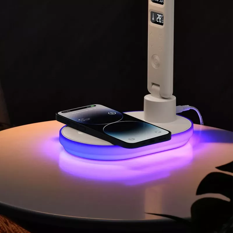 Stalinė lempa Hawk HW-LAMP03 White RGB – reguliuojama LED lempa su RGB apšvietimu