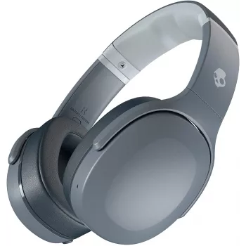 Ausinės Skullcandy Crusher Evo – laidinės ir belaidės, pilkos, 40 h veikimo, USB-C, AUX, sulankstomos