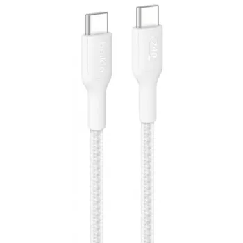 USB-C laidas Belkin BoostCharge Pro 2 m, USB-C, baltas, 240 W