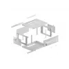 Stovo spinta LANBERG WF01-6404-23S 19 colių 4U pilka su perforuotomis durelėmis