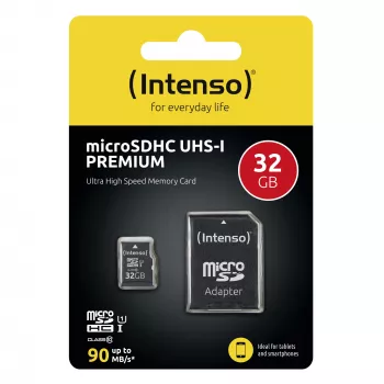 Intenso 32GB microSDHC UHS-I Class 10 atminties kortelė