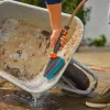 GARDENA Cleansystem rankinis šepetys M kietas pilkai-turkinis su minkšta plastikine juostele 18846-20
