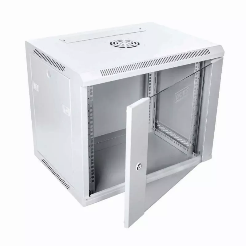 Digitus DN-W19 09U/450 sieninis 9U spintos stovas 19 inch šviesiai pilkas