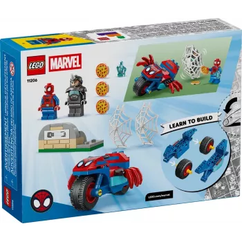 LEGO MARVEL 11206 Žmogus voras ant motociklo prieš Raganosį