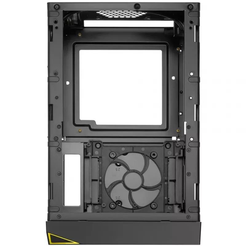 Kompiuterio korpusas Sharkoon SHARK ZONE C10 Mini-ITX juodas, geltonas