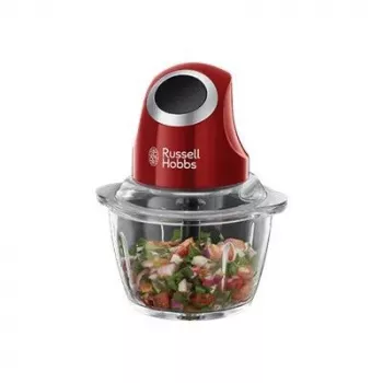 Elektroninis smulkintuvas Russell Hobbs 24660-56 — 1 L stiklinis dubuo, 200 W, raudonas