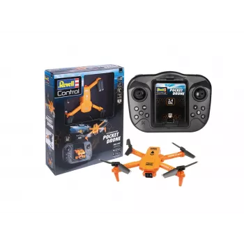 RC kvadrokopteris REVELL Pocket Drone 23810 – 2,4 GHz, 4 kanalų nuotolinio valdymo pultas