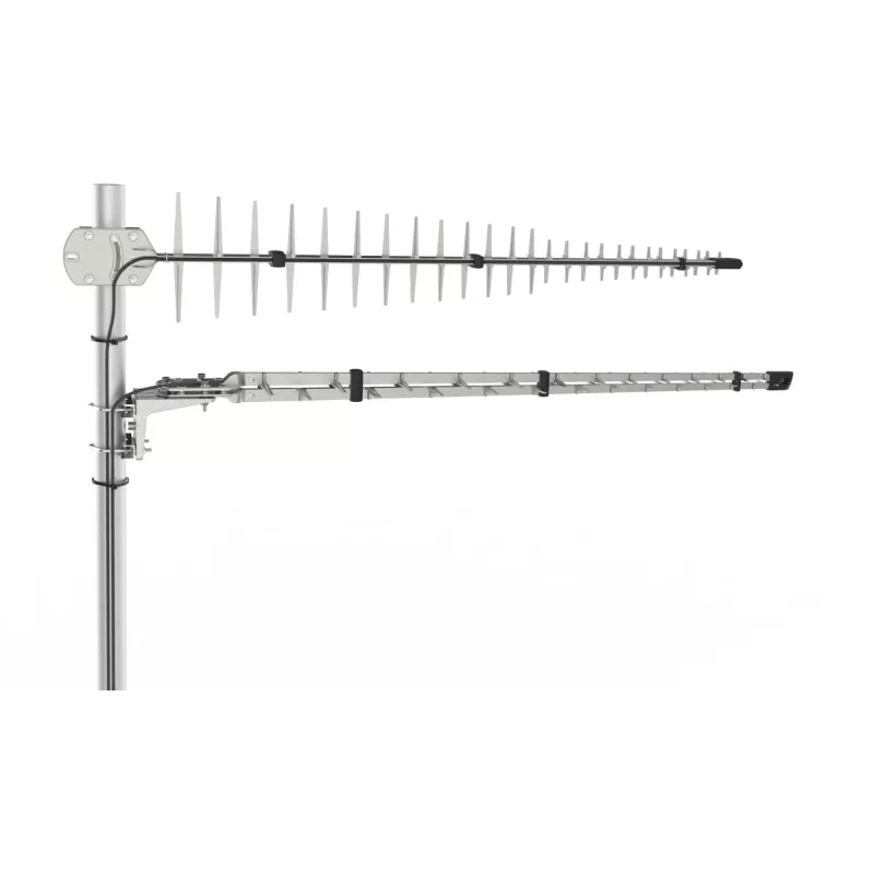 Poynting Antennas LTE/GSM stiebo antena A-LPDA-0092 sidabrinė SMA (M) LoRa Helium 11dbi Yagi/stiebo SMA -Vyriškas 7m kabelis