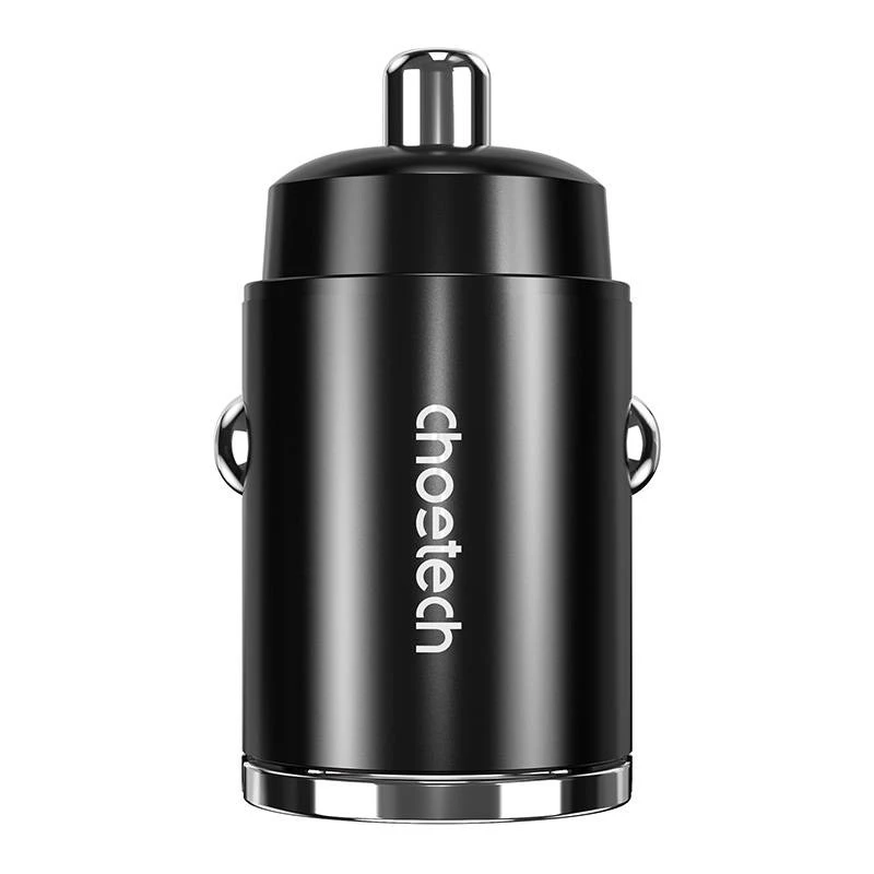 Automobilinis įkroviklis CHOETECH TC0006 30W USB-C/USB-A su QC3.0 ir PD3.0 palaikymu