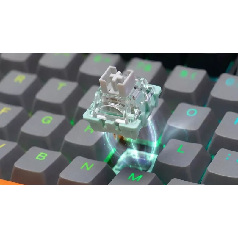 Savio ASTRAL WHITE JADE 3 COLOURS klaviatūra, žaidimų, USB, QWERTY US International