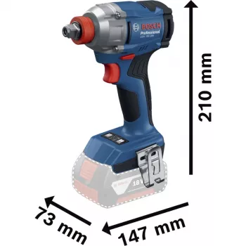 Veržliaraktis Bosch GDX 18V-285 solo C — 18V belaidis, 285 Nm sukimo momentas