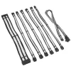Laidinio prailginimo rinkinys Kolink COREPRO-EK-12VT2-BWH — 12V, 2×6-pin Type 2 jungtys
