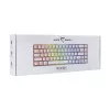 Klaviatūra White Shark RONIN balta USB QWERTY 68 klavišų LED