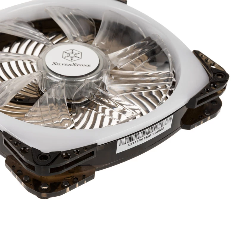 SILVERSTONE SST-AP142-ARGB 140x140x25 mm ARGB PWM ventiliatorius kompiuterio aušinimui