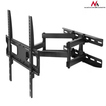TV sieninis laikiklis MACLEAN MC-760, 32–55 col., plieninis, VESA iki 400x400, 30 kg, juodas, 9,6–44,8 cm