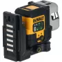 Belaidis kelių linijų lazeris DeWalt DCLE14301GB 3×180° kryžminės linijos, 18V, žalios linijos, integruota Powerstack Li‑Ion baterija