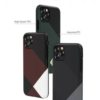 Apsauginis dėklas telefonui Devia Simple style grid, skirtas iPhone 11 Pro, raudonas