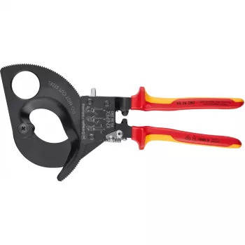Kabelių pjovimo replės KNIPEX 95 36 280, vario ir aliuminio kabeliams, VDE išbandytos