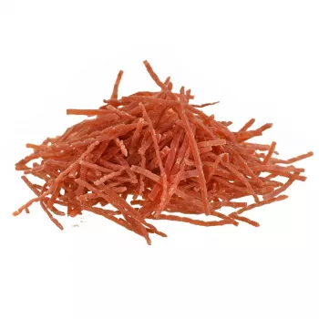 Šunų skanėstai PETITTO Soft strips su vištiena ir žuvimi 500 g — minkšti dresūros užkandžiai, maišelis