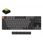 Mechaninė klaviatūra Keychron K1X-A4 80% QWERTY anglų, USB + Bluetooth, 87 klavišų, LED apšvietimas, Pilka