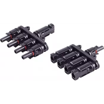 shiverpeaks ®-PV4 T-Adapter rinkinys, 4/1, IP68, 1,5 kV, juodas (BS02-21014)