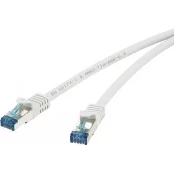 Tinklo kabelis Renkforce RJ45 CAT 6a S/FTP 0,25 m pilkas