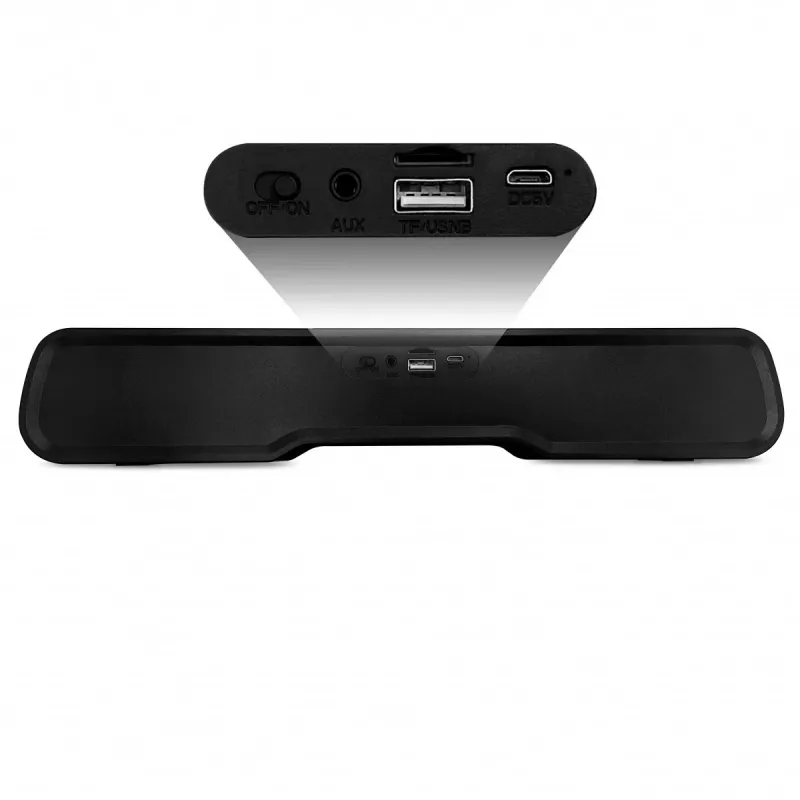 Garsiakalbiai MEDIA-TECH Phantom MT3180 soundbar 450W RMS, 80W baterija, Bluetooth, laidinis ir belaidis, juoda