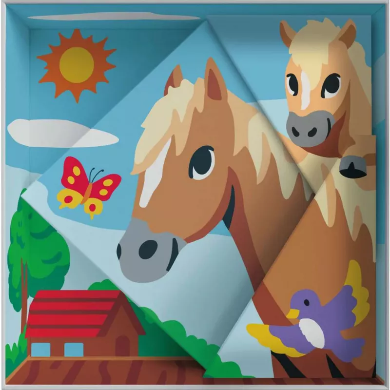 Vaikų liejimo ir dažymo rinkinys Ravensburger 25868 – arklių motyvas, nuo 7 metų