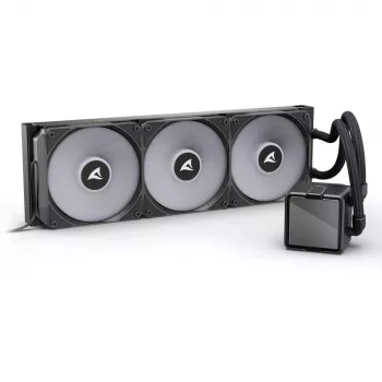 Vandens aušintuvas CPU Sharkoon S100 ARGB – 360 mm radiatorius, juodas