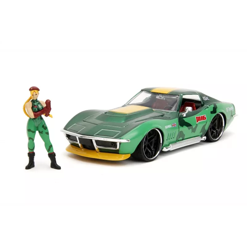 Automobilis Jada Toys Street Fighter 1969 Chevrolet 1:24 Metalinis Žalias