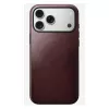Odininis dėklas Nomad Modern, skirtas iPhone 17 Pro Max (6,9 colio) – Burgundijos, oda+TPU+PC