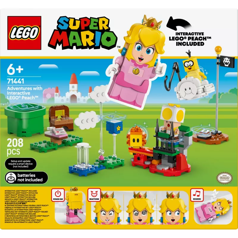 Konstruktorius LEGO 71441 Super Mario interaktyvi LEGO Peach figūrėlė, suderinama su LEGO sistema