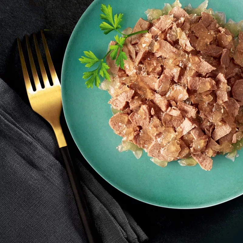 Šlapias kačių ėdalas Sheba vištiena antiena kalakutiena 85 g pakelis (80 × 85 g) suaugusioms katėms, drėgnis 86 %