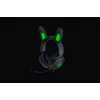 Razer Kraken V2 Pro Kitty Edition, laidinis, uždedamas ant galvos, juodas, žaidimų ausinių rinkinys